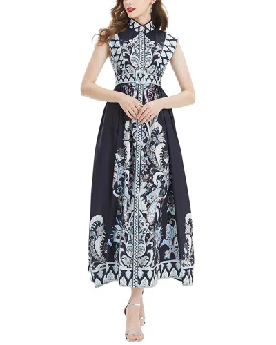 Mira Richi Midi Dress In Black