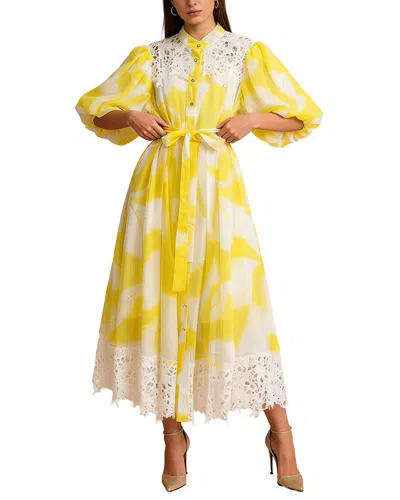Mira Richi Midi Dress In Yellow