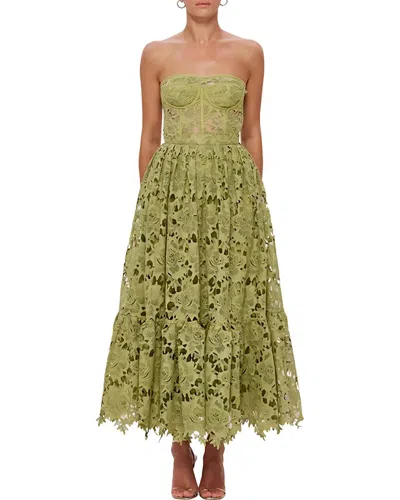 Mira Richi Midi Dress In Green