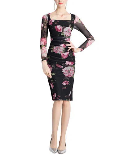 Mira Richi Midi Dress In Black