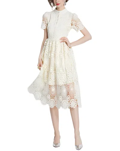 Mira Richi Midi Dress In White