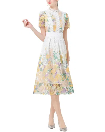 Mira Richi Midi Dress In White