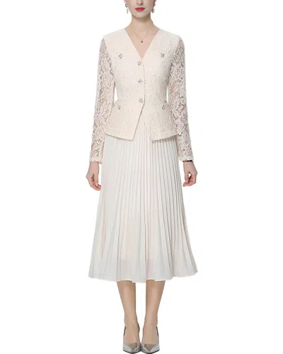 Mira Richi Midi Dress In White