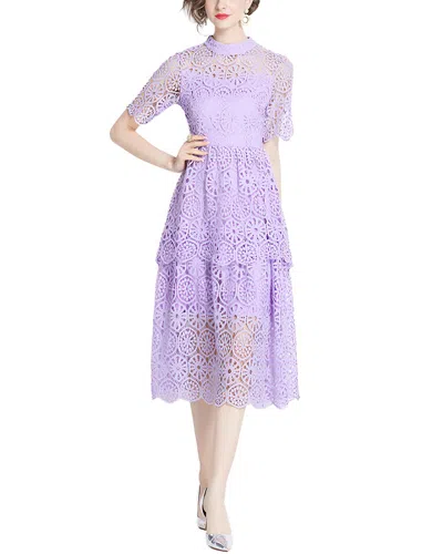 Mira Richi Midi Dress In Purple