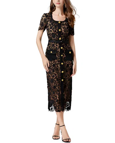 Mira Richi Midi Dress In Black