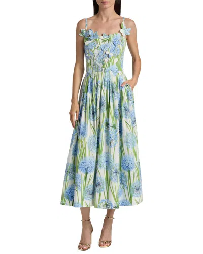 Mira Richi Midi Dress In Blue