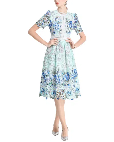 Mira Richi Midi Dress In Blue