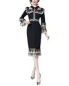 Mira Richi Midi Dress In Multi