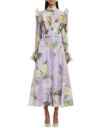 Mira Richi Midi Dress In Purple