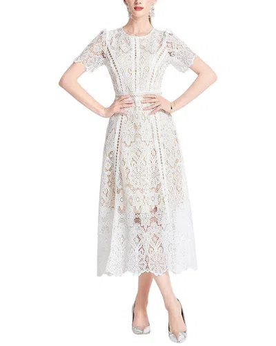 Mira Richi Midi Dress In White
