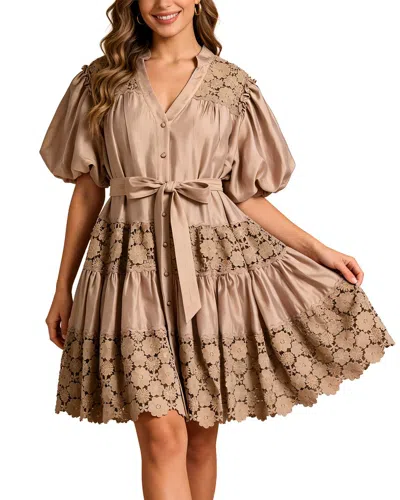Mira Richi Mini Dress In Brown