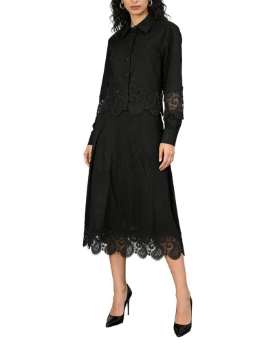 Mira Richi Mira 2pc Blouse & Skirt Set In Black