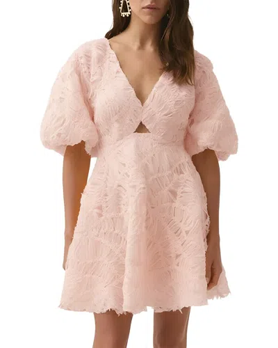 Mira Richi Solid Mini Dress In Pink
