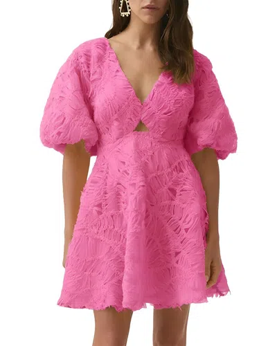 Mira Richi Solid Mini Dress In Pink