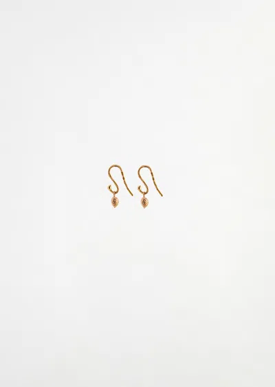 Mira Stella Sea Kale Seeds Earrings In Gold