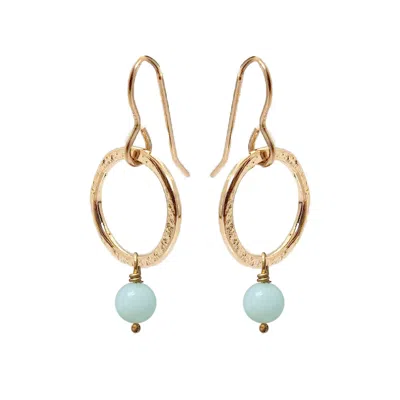Mirabelle Jewellery Women's Blue Lottie Earrings Amazonite