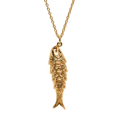Mirabelle Jewellery Women's Gold Articulated Fish Pendant  Charm British Made