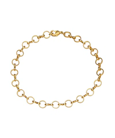 Mirabelle Jewellery Women's Gold Little Circle Chain Bracelet