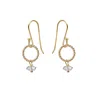 Mirabelle Jewellery Women's Neutrals Alexis Herkimer Diamond Earrings In Gold