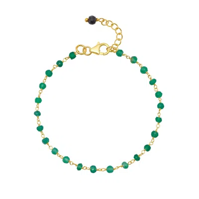 Mirabelle Jewellery Women's Rosary Bracelet - Green
