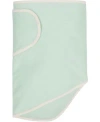Miracle Baby Boys And Girls Blanket In Green With Beige Trim