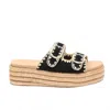 Miracle Miles Women's Heidi Slide Sandals In Black In Black