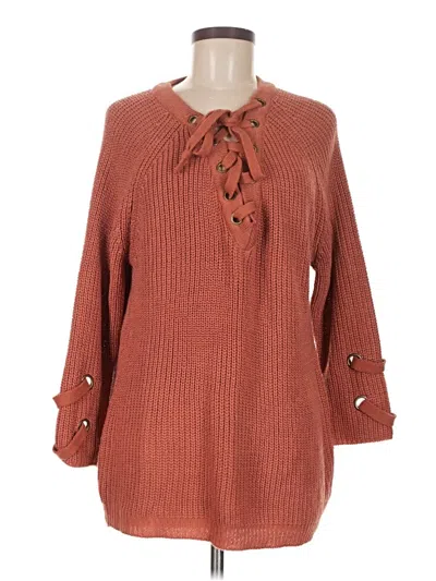 Pre-owned Miracle Pullover Sweater In Orange