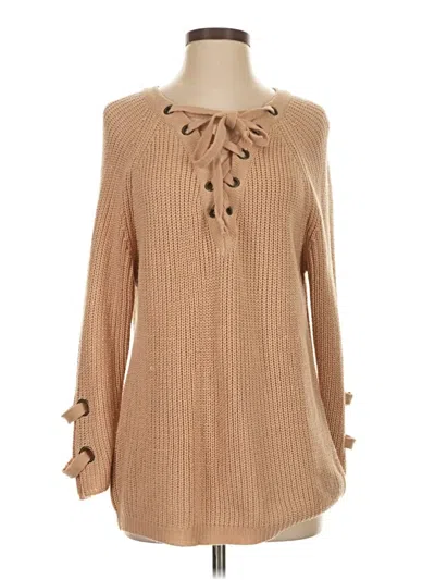 Pre-owned Miracle Pullover Sweater In Tan