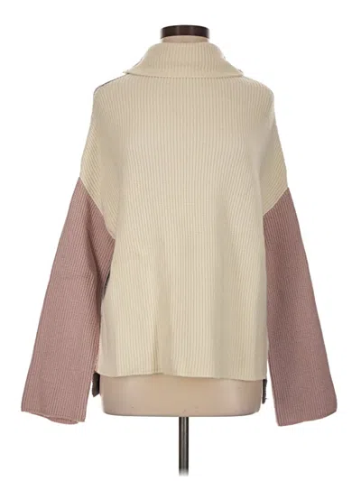 Pre-owned Miracle Turtleneck Sweater In Tan