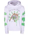 Miracles Manifester Women's Inspirational Affirmation Hoodie With Reflective Design - White In White