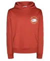 Miracles Manifester Women's  Good Luck Embroidered Hoodie - Red In Red