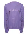 Miracles Manifester Women's Pink / Purple Oversized Embroidered Sagittarius Sign Sweatshirt In Pink/purple