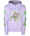 Miracles Manifester Women's Pink / Purple Inspirational Affirmation Hoodie With Reflective Design - Lavender In Pink/purple