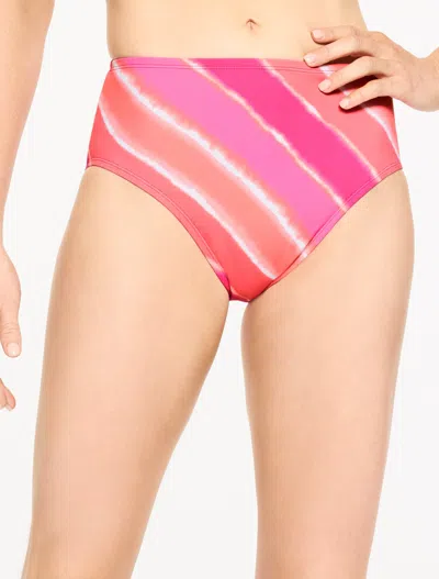 Miraclesuit Â® Basic Brief - Tie-dye Stripe - Tropical Punch - 16 Talbots In Multi