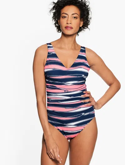 Miraclesuit Â® Blockbuster One Piece - Knotty Nice - Ink - 14 Talbots