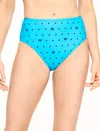 Miraclesuit Â® Diamond Basic Brief - Seashell Dot - Pool Blue/ink - 10 Talbots In Blue