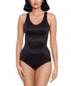 Miraclesuit Back Wrap Posture Support Extra Firm Camisole 2433 In Black
