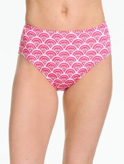 Miraclesuit ® Basic Brief - Fanning Daisy - Raspberry - 16 Talbots In Pink