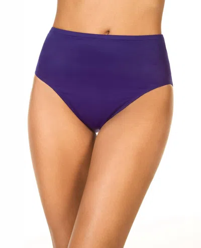 Miraclesuit Basic Pant Swim Bottom In Eggplant