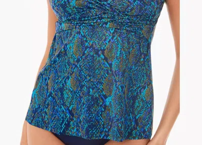 Miraclesuit Basilisk Tankini Top In Multi In Blue