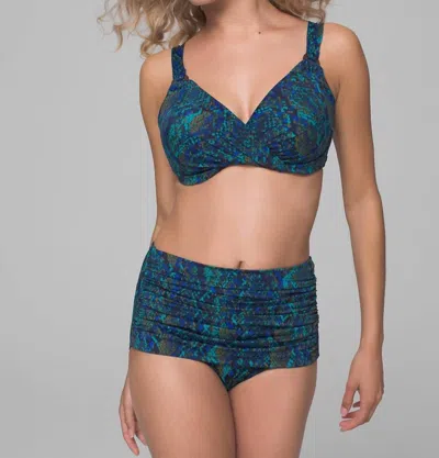 Miraclesuit Basilisk Underwire Bikini Top In Blue Multi