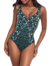 Miraclesuit Bijoux Crisscross Escape Underwire One-piece Swimsuit In Black Multi