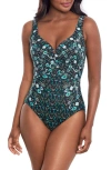 MIRACLESUIT BIJOUX ESCAPE CRISSCROSS UNDERWIRE ONE-PIECE SWIMSUIT