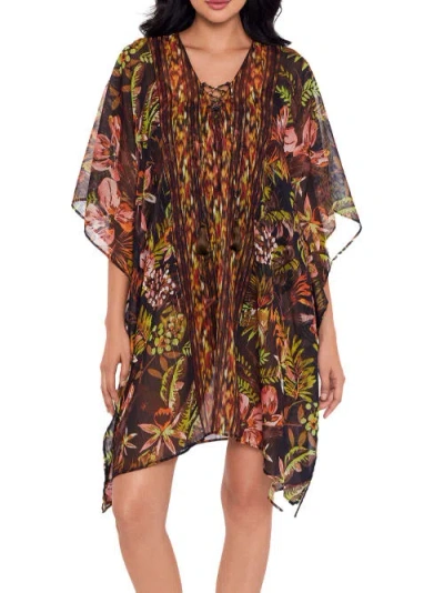 Miraclesuit Botanico Caftan Cover-up In Brown