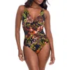 Miraclesuit Botanico Crossover Underwire One-piece In Multi