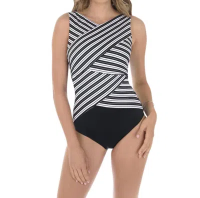 Miraclesuit Brio One Piece Swimsuit In Black/ White