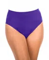 Miraclesuit Classic Brief Swim Bottom In Purple In Blue