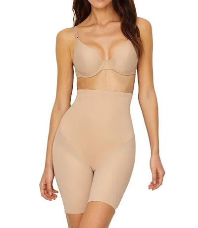 Miraclesuit Cool Choice Firm Control Thigh Slimmer Shapewear In Nude In Brown