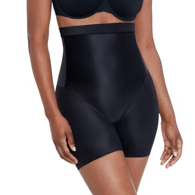 Miraclesuit Core Contour Hi-waist Bike Short In Black In Animal Print