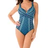 Miraclesuit Criss Cross Escape Underwire One Piece Swimsuit In Mosaica In Multi